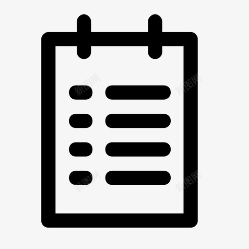 文件清单计划图标svg_新图网 https://ixintu.com 文件 文本 清单 编码 计划