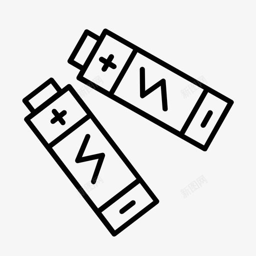 节能电池电池绿色能源图标svg_新图网 https://ixintu.com 可再生能源 电池 绿色能源 节能电池