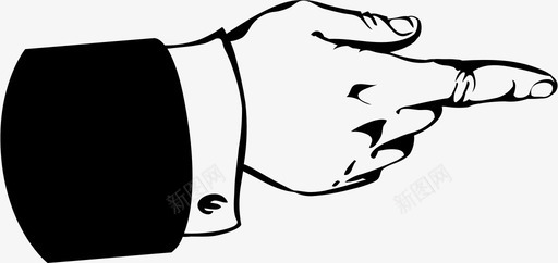 手指手人图标svg_新图网 https://ixintu.com 人 手 手指 衣服