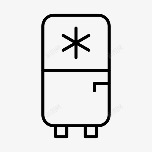 冰箱冷冻冰图标svg_新图网 https://ixintu.com 冰 冰箱 冷冻 电子 简单