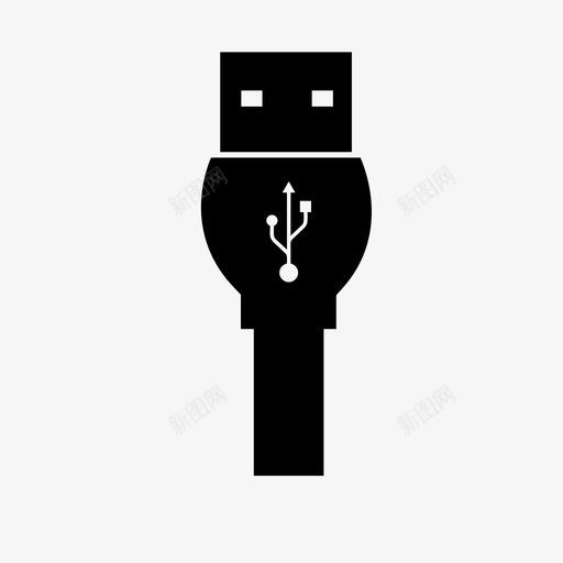 usb线线存储图标svg_新图网 https://ixintu.com usb线 存储 线
