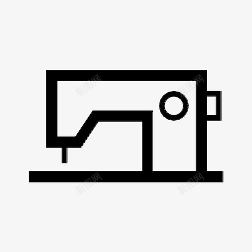 缝纫机针缝图标svg_新图网 https://ixintu.com 线 缝 缝纫机 针