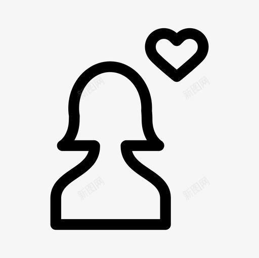 用户女爱女爱用户轮廓图标集svg_新图网 https://ixintu.com 女爱 用户女爱 用户轮廓图标集