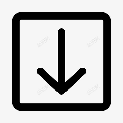 向下箭头向下移动向下滚动图标svg_新图网 https://ixintu.com 向下滚动 向下移动 向下箭头 方向标志