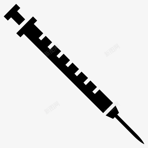 注射器糖尿病药物图标svg_新图网 https://ixintu.com 注射器 疫苗 糖尿病 药物 针头