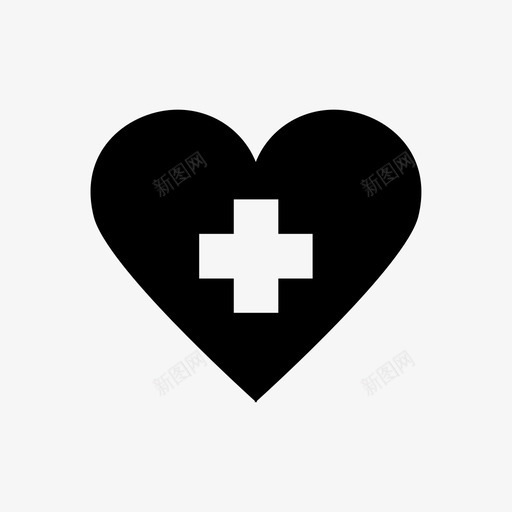 医疗心脏救护车爱情图标svg_新图网 https://ixintu.com 加上 医疗心脏 医药 救护车 爱情