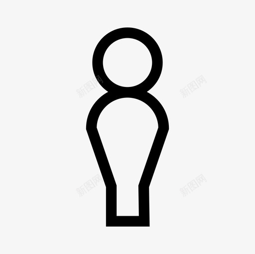 人物地图个人识别码图标svg_新图网 https://ixintu.com 个人识别码 人物 地图 地图和位置轮廓图标集