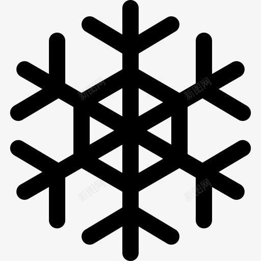 雪花冷水晶图标svg_新图网 https://ixintu.com 冬天 冷 水晶 皮肤32像素网格2倍笔划 雪花