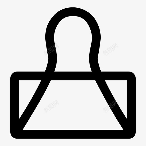 夹子活页夹牛头夹图标svg_新图网 https://ixintu.com 办公夹 回形针 夹子 夹子夹 活页夹 牛头夹