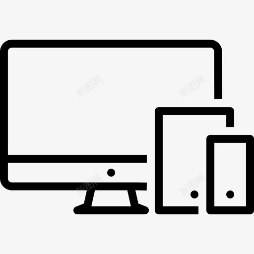 苹果设备ipadiphone图标svg_新图网 https://ixintu.com Responsible ipad iphone 平板电脑 苹果设备 购物必需品