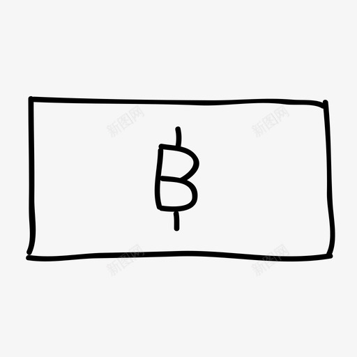 泰铢银行金融图标svg_新图网 https://ixintu.com 手绘 泰铢 货币 金融 银行