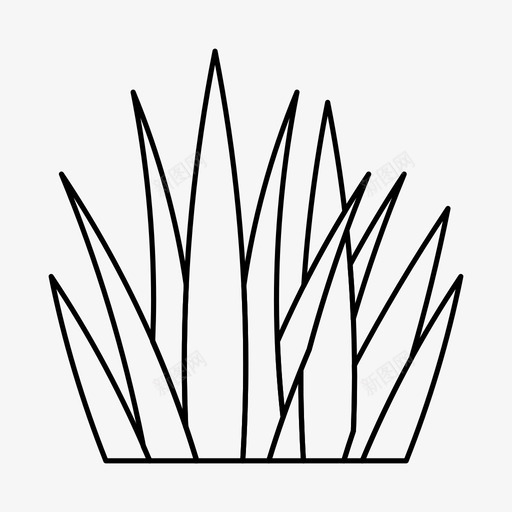 草花园园艺图标svg_新图网 https://ixintu.com 园艺 户外自然 植物 自然 花园 草