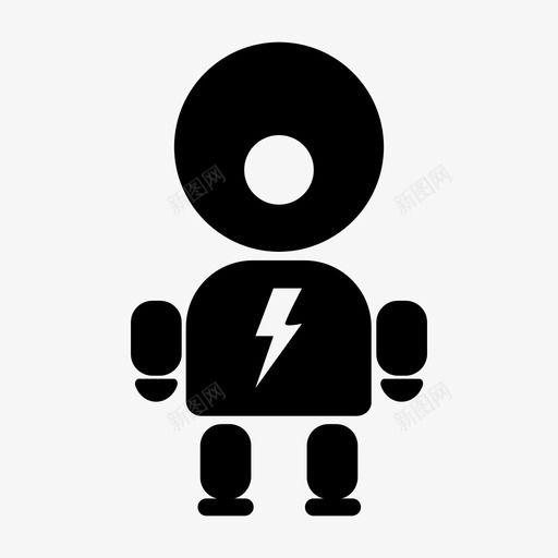 循环机器人android能源图标svg_新图网 https://ixintu.com android flash flash机器人 循环机器人 机器人 能源