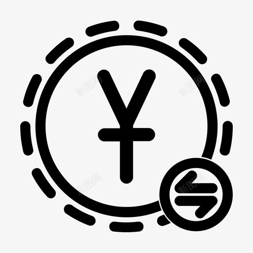 汇款付款人民币图标svg_新图网 https://ixintu.com 人民币 付款 元 汇款