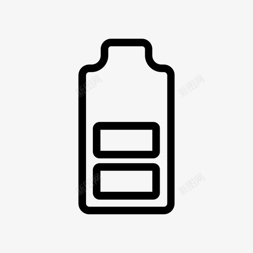 半充电电池圆形ui图标svg_新图网 https://ixintu.com ui 半充电电池 圆形 电线 通用电线图标包