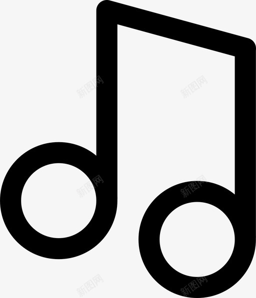 音符乐谱图标svg_新图网 https://ixintu.com 乐谱 音符