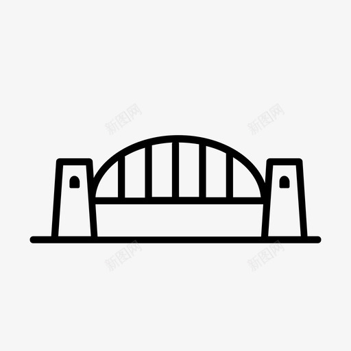海港大桥工业悉尼图标svg_新图网 https://ixintu.com 工业 悉尼 海港大桥 澳大利亚