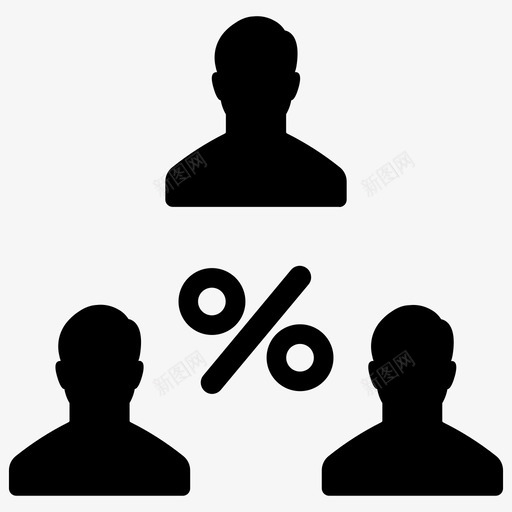 百分比市场份额人员图标svg_新图网 https://ixintu.com 人员 商业营销第16卷 市场份额 用户百分比 百分比