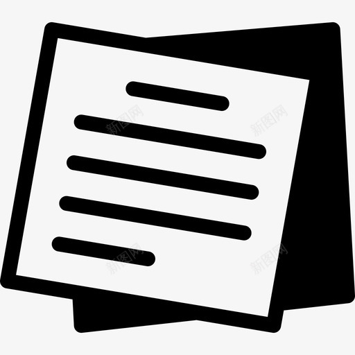 便笺内容记事本图标svg_新图网 https://ixintu.com 书写 便笺 内容 内容实心图标 记事本