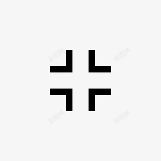 裁剪数码对焦图标svg_新图网 https://ixintu.com 对焦 提示 数码 最小化 照片 裁剪