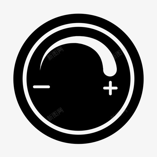 旋钮数据表调光器图标svg_新图网 https://ixintu.com 数据表 数据表图标 旋钮 灯 调光器 音量