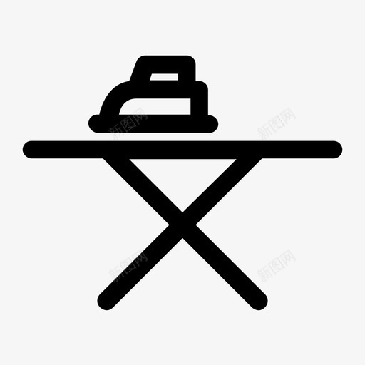 熨衣板衣服洗衣房图标svg_新图网 https://ixintu.com 家具 洗衣房 熨衣板 衣服
