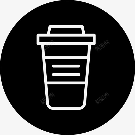 饮料杯子办公室图标svg_新图网 https://ixintu.com 东西 办公室 办公用品 提神 杯子 饮料