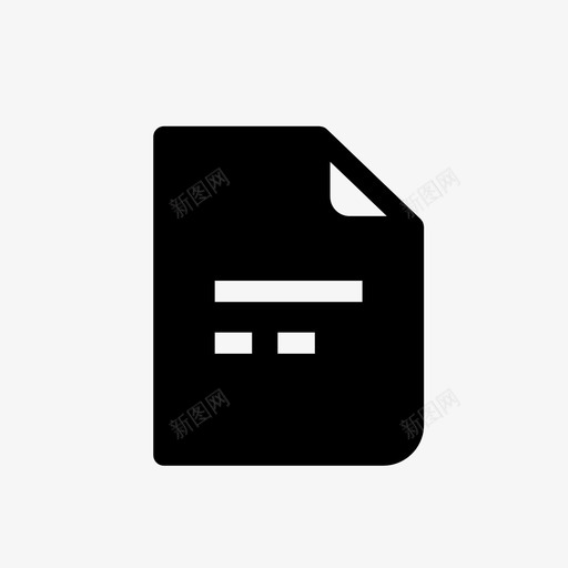 文件信件便笺图标svg_新图网 https://ixintu.com 便笺 信件 文件 纸张 迷你图标集综合办公室 页面