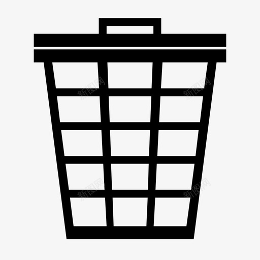 垃圾桶删除浪费图标svg_新图网 https://ixintu.com 删除 垃圾桶 浪费