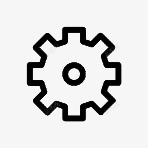 齿轮固定工具首选项图标svg_新图网 https://ixintu.com 固定工具 设置 首选项 齿轮