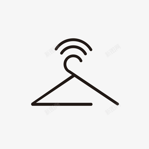 智能商店wifi衣架物联网图标svg_新图网 https://ixintu.com 智能商店wifi 智能精品wifi 物联网 衣架 购物 零售