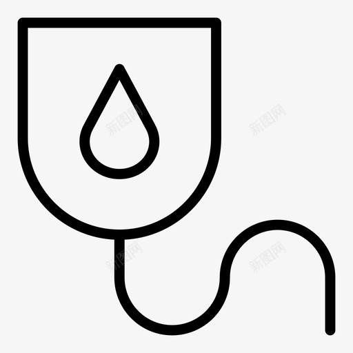 静脉输液袋血液医院图标svg_新图网 https://ixintu.com 医院 药品 药品卫生大纲 血液 输液 静脉输液袋
