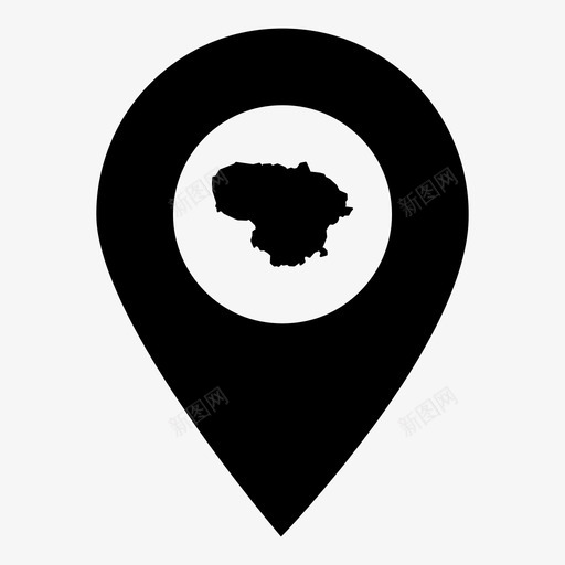 立陶宛国家立陶宛语图标svg_新图网 https://ixintu.com 世界地图标记 位置 国家 地图 立陶宛 立陶宛语