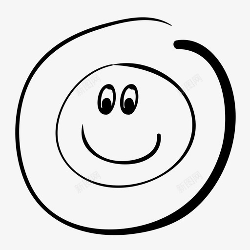 笑脸表情符号手工制作图标svg_新图网 https://ixintu.com 微笑 手工制作 笑脸 表情符号
