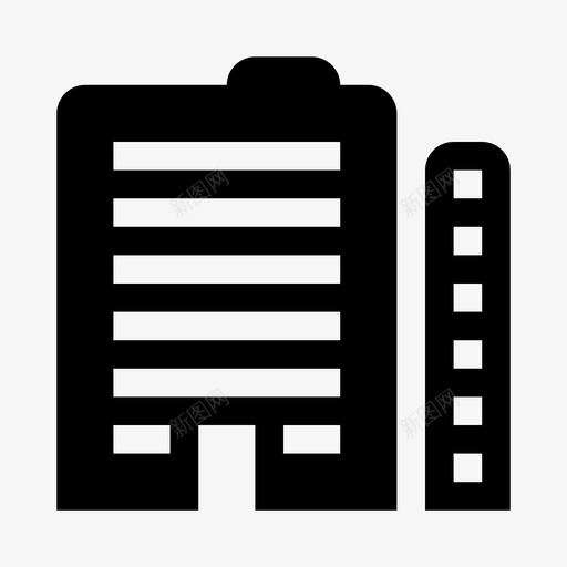 建筑商务家庭图标svg_新图网 https://ixintu.com 办公室 商务 家庭 工作 建筑 管理员侧菜单集16像素粗体