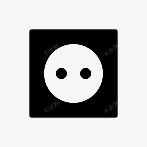 插座电源壁式插座图标svg_新图网 https://ixintu.com 便利设施 壁式插座 插座 电源