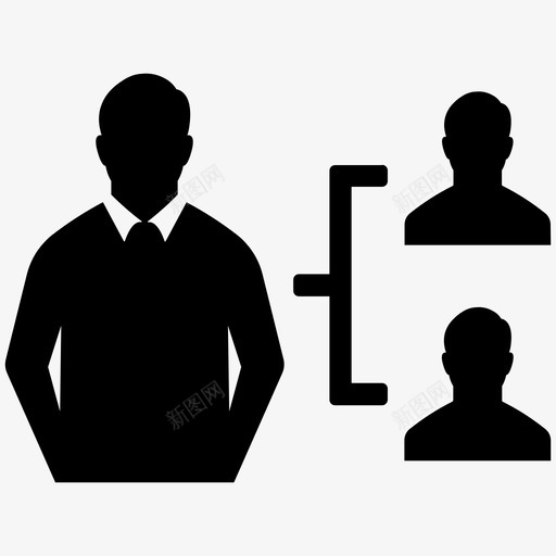管理层次结构经理图标svg_新图网 https://ixintu.com 业务层次结构第一卷 层次结构 管理 组织 经理
