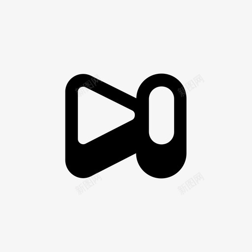 下一步移动跳跃图标svg_新图网 https://ixintu.com 下一步 向前跳 媒体播放器 移动 跳跃