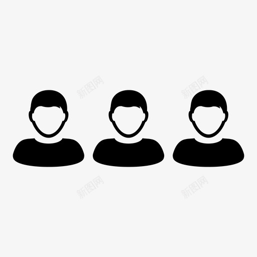 员工组人员图标svg_新图网 https://ixintu.com 人员 合作伙伴 员工 团队 用户 用户向量图标 组 领导