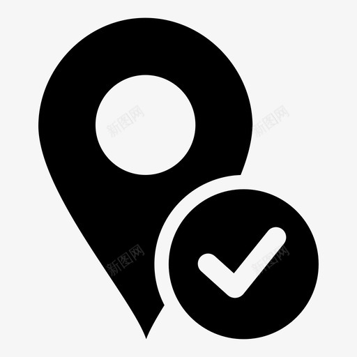 地图图钉支票地图位置图标svg_新图网 https://ixintu.com 占位符 地图位置 地图图钉 地图导航 地图指针 地图点 支票