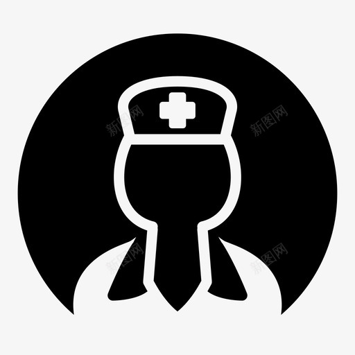 护士助理医学图标svg_新图网 https://ixintu.com 专业 助理 医学 医学雕文3 护士 职业