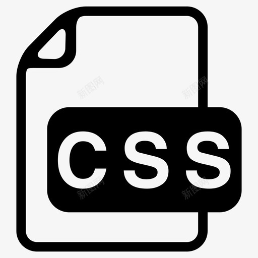 css级联样式表文件扩展名图标svg_新图网 https://ixintu.com css 文件扩展名 文件格式 文件类型 级联样式表