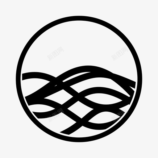 波浪苹果装载图标svg_新图网 https://ixintu.com siri 波浪 苹果 装载