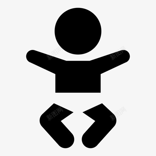 孩子婴儿新生儿图标svg_新图网 https://ixintu.com 婴儿 孩子 新生儿