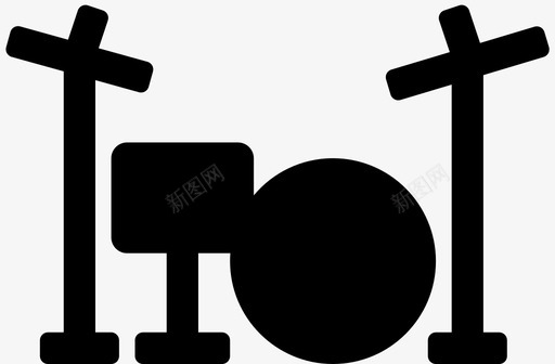 鼓套音乐会鼓手图标svg_新图网 https://ixintu.com 乐器 音乐 音乐会 鼓 鼓套 鼓手