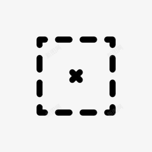 选择框虚线图标svg_新图网 https://ixintu.com 框 虚线 选择 选框 选项 错误