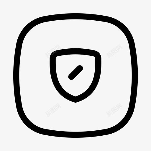 屏蔽按钮防御图标svg_新图网 https://ixintu.com 保护 安全 屏蔽 按钮 线路软盒 防御