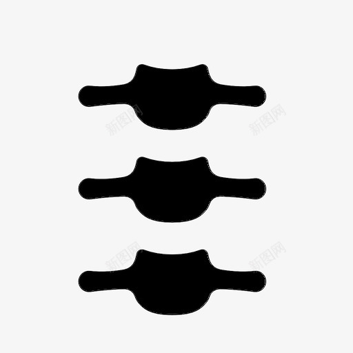 脊椎解剖学身体图标svg_新图网 https://ixintu.com 器官 脊椎 解剖学 身体 骨骼