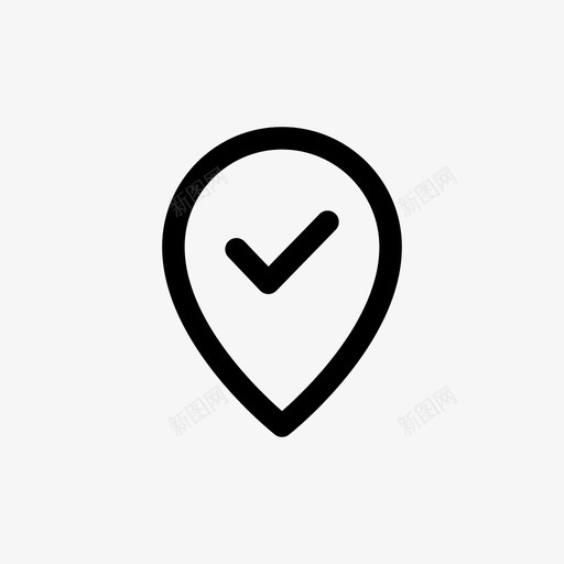 选择位置选中标记更正图标svg_新图网 https://ixintu.com 位置图标设置 更正 选中标记 选择位置