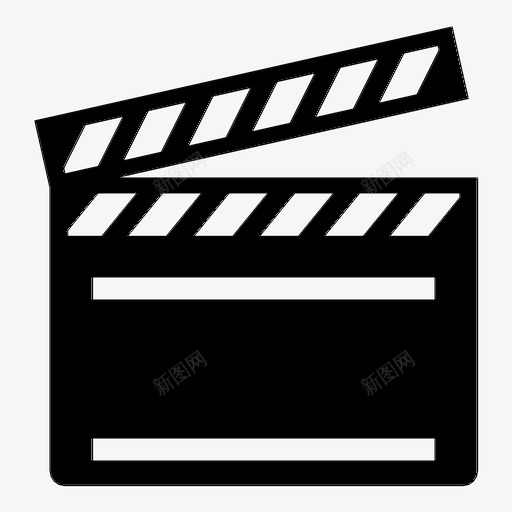 快板动作电影图标svg_新图网 https://ixintu.com 动作 快板 电影